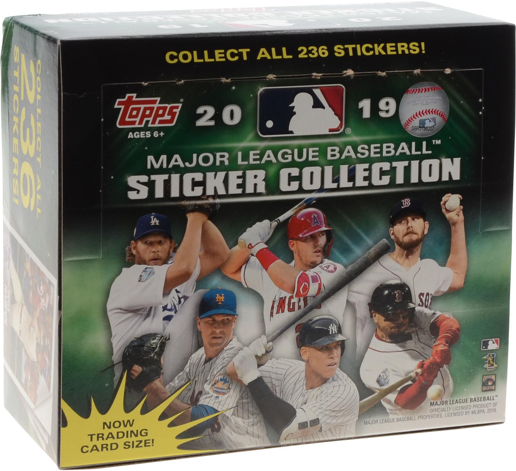 Fanatics Authentic Certified 2019 Topps Sticker Collection Baseball Factory Sealed 50 Pack Hobby Box