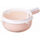thumbnail image 1 of 2 in 1 Kitchen Strainer Set with Colander and Salad Bowl Plastic, for Kitchen, Fruit, Vegetable, and Laundry, Pink, 1 of 3