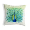 thumbnail image 1 of Betsy Drake KS758 Coussin Paon Sans Cordon 12 x 12 Po, 1 of 1