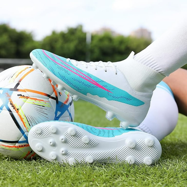 Kids Soccer Cleats for Boys Girls Soccer Cleats High top Football Cleats Outdoor Training for Big Child Soccer Shoes Walmart