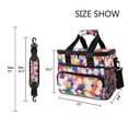 thumbnail image 3 of FORMRS Insulated Cooler Bag 24 Cans Capacity Soft Leakproof Lunch Box with Side Pockets, White Colorful Circles, 3 of 7