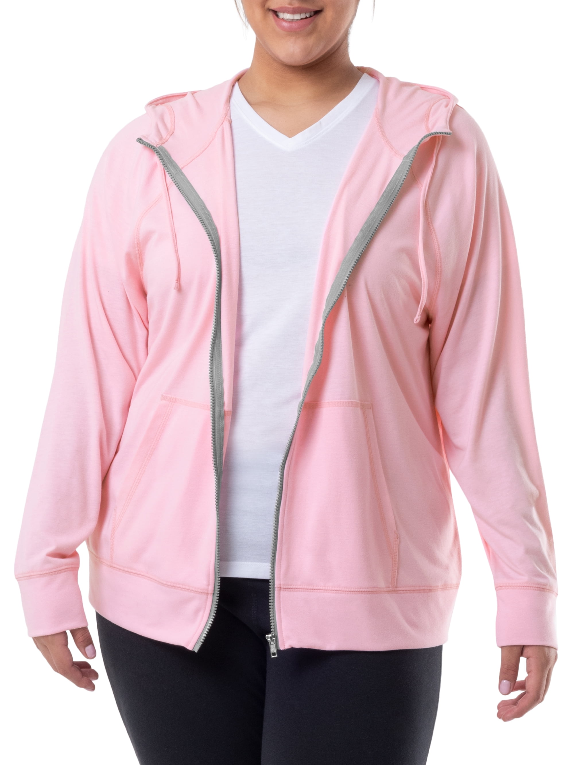 lightweight hoodie women's plus size