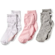 Robeez Baby Girl Socks Infant and Toddler Sizes, Baby Girl Multi Color Socks 3pk