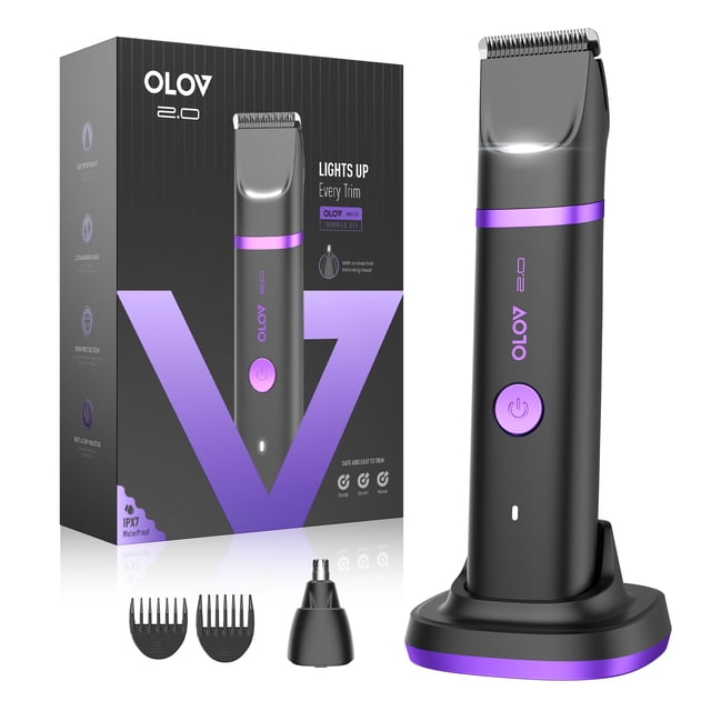 Recortadora corporal OLOV 2.0 impermeable USB-C con cuchillas cerámicas