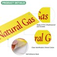 thumbnail image 2 of Uxcell 30-Pack Natural Gas Sticker 6x2" Waterproof Pipe Markers for Storage Tanks [Yellow and Black], 2 of 2