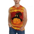 thumbnail image 2 of Picia Halloween Pumpkin mens Cotton Tank Undershirts , Moisture-wicking Ribbed Tanks, Lightweight Cotton Tank Undershirts-X-Large, 2 of 8