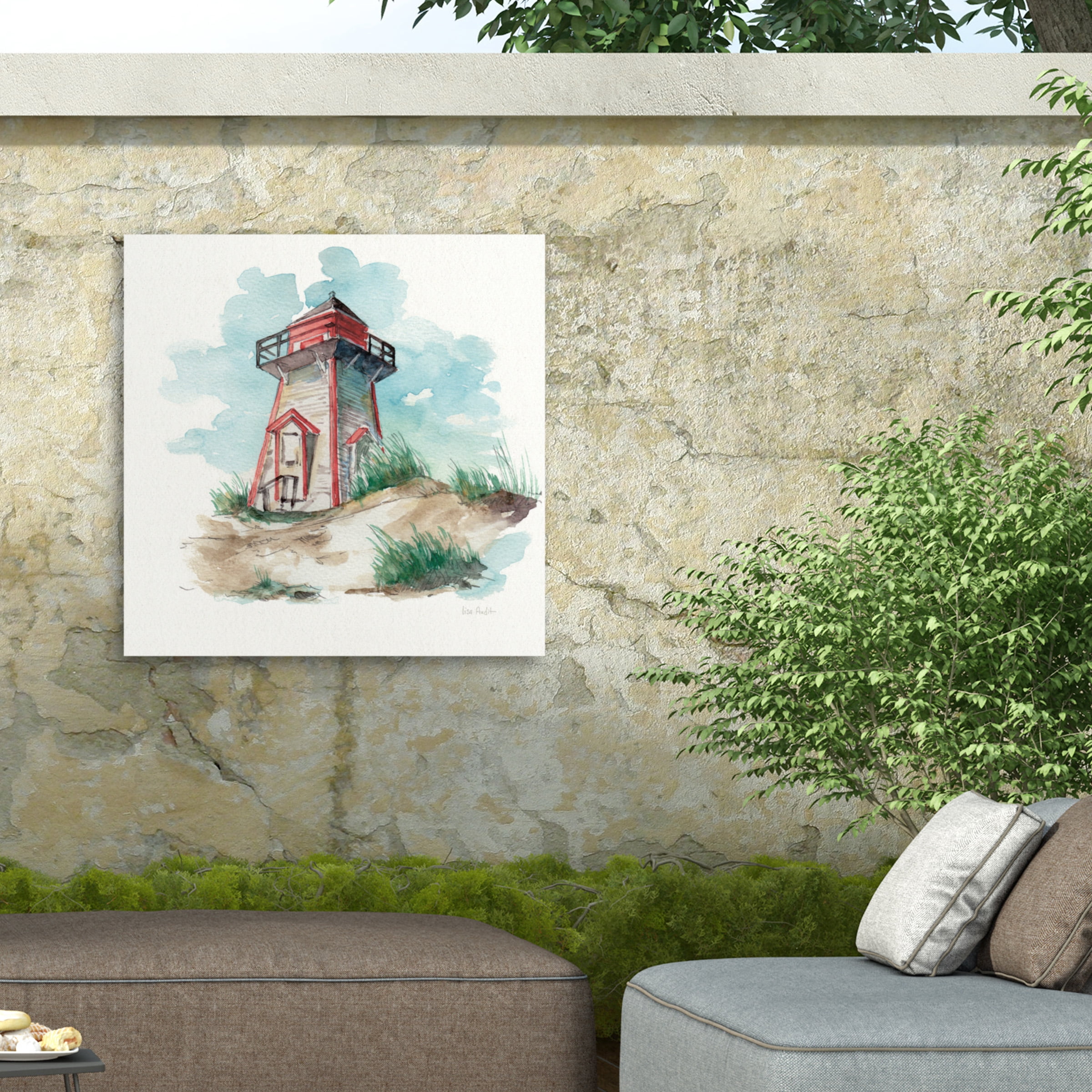 Lisa Audit 'In The Moment III' Outdoor Canvas 35x47