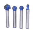 thumbnail image 1 of Round Nose Router Bits,4PCS Round Nose Router Core Box Router Bit Set Double Flute Round Router Bits Highly Recommended, 1 of 8