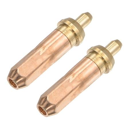 

Uxcell 2Pcs Red Copper Brass Plum Shape Cutting Tip 1.05mm Dia 53mm Length 30#3