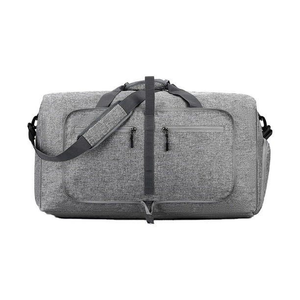 Maletas ligeras para viajes de noche con compartimento para zapatos, impermeables, para llevar en el equipaje de mano Gris