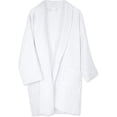 thumbnail image 7 of White Classic Luxury Spa Terry Bathrobe Men & Women, 100% Cotton, Waffle Exterior, ( M /L ), 7 of 7