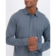 thumbnail image 4 of Real Essentials 3-Pack: Men's Classic Style Casual Long Sleeve Button Down Collared Shirt (Available in Big & Tall), 4 of 6