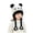 Black, variant on Cartoon Animal Kids Knit Earflap Hat Cute Panda Frog Winter Beanie