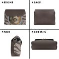 thumbnail image 5 of Pzuqiu Tiger Print Crossbody Bags for Women Leather Compact Functional Leather Quilted Shoulder Bag with Chain Strap Craftsmanship for Party and Special Occasions, 5 of 7