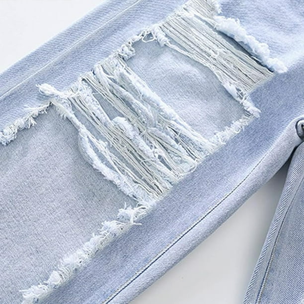 Girls damage jeans hot sale