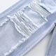 thumbnail image 3 of Qarigey Pantalón de mezclilla para niñas de moda Pantalones vaqueros rasgados para niñas amigables con la piel y de moda Bolsillos de Prendas para la parte inferior del cuerpo TYPE3, 3 of 6