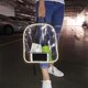 thumbnail image 4 of Mochila transparente Mochila transparente a prueba de agua para Schoolfashion Bolso de hombro transparente de Pvc, 4 of 5