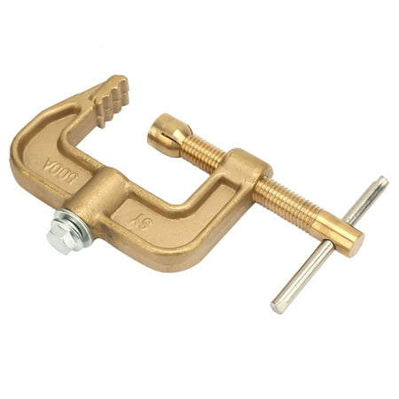 

Ground Welding Earth Clamp Oxidation Resistance Current: 500A Easily Rotate Screw Conductivity Brass Welding For Shipyards Machinery Manufacturing