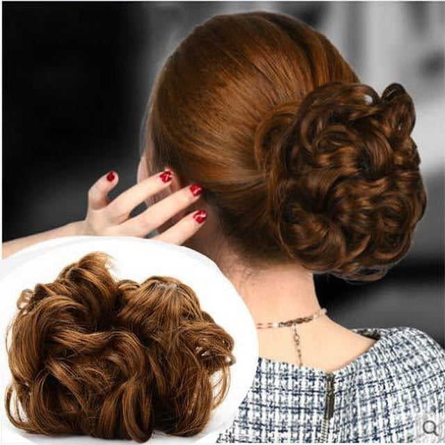 Clip para peluca, pinza para el cabello, gran recogido, tocado para cabello corto, cabeza de mujer, flor, cola de caballo, clip superior, horquilla para el cabello para adultos, cabeza trasera