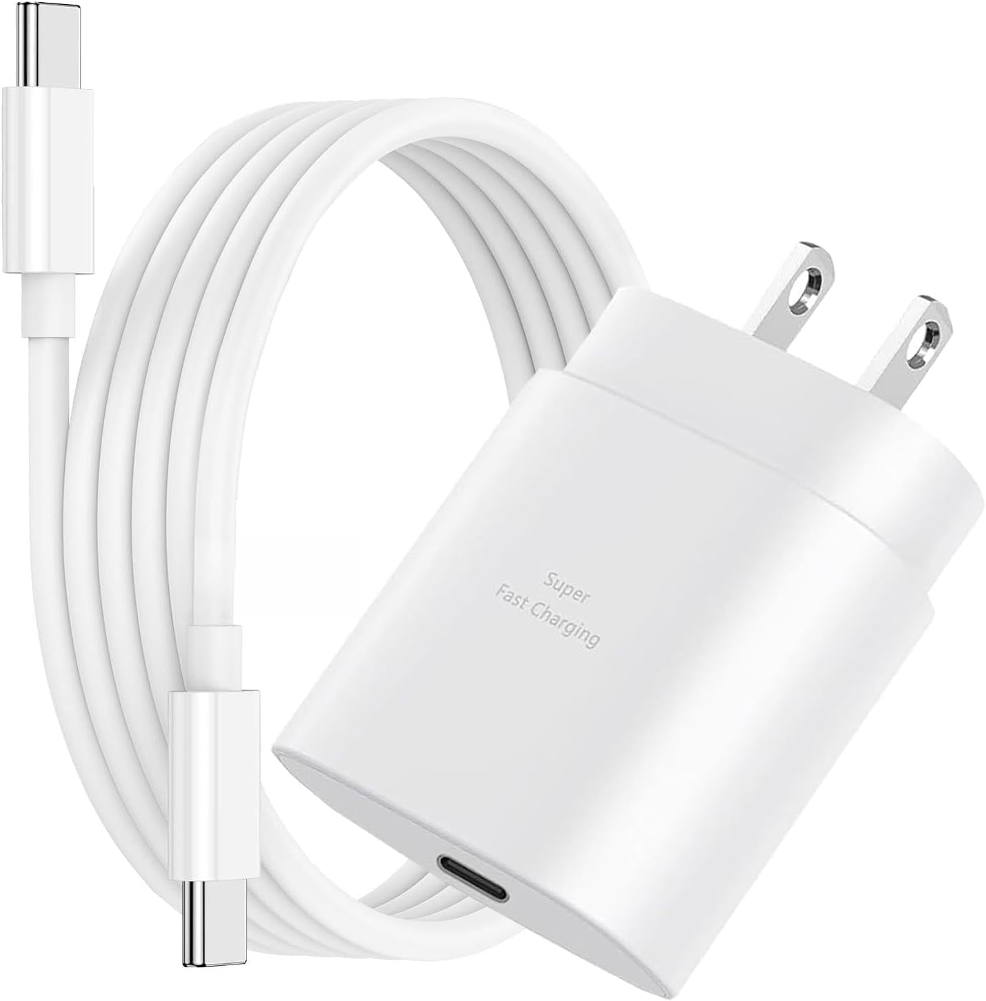 RGHJAR-for Samsung Galaxy A07/A06 5G/A06/A05s/A05/A04s/A04 Charger Block [25W] Super Fast Charger Block USB Type C Fast Charging Cord [6.6FT] High Speed Adapter USB C Android Phone Charger Block