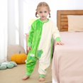 thumbnail image 2 of XIMIN Flannel Homewear Baby Sleeping Bag Unisex One Piece Pajamas Long Sleeve Zipper Sleepwear Wearable Sleeping Sack for Autumn Winter Boys Girls, 2 of 6