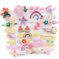 thumbnail image 1 of Baby Girl's Hair Clips Cute Hair Accessories Colorful Rainbow Flower Fruit Dessert Patterns Barrettes For Baby Girls Teens Toddlers, Assorted styles, 1 of 3