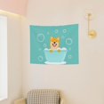 thumbnail image 3 of Kdxio Dogs Loves Bath Wall Hanging Tapestries Banner For Bedroom College Dorm Home Living Room Party Decor 29X37 In, 3 of 8