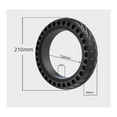 thumbnail image 4 of 2x Solid Tire for Xiaomi Scooter M365, Hard Honeycomb Wheel Anti Puncture Anti Slip Puncture Proof Solid Front/Rear (2x RED Solid Tire), 4 of 5