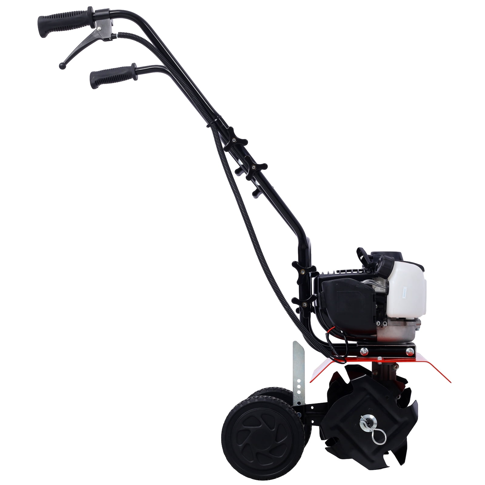 Olurrisa Mini Tiller Cultivator, Powerful 37.7cc 4-stroke Viper Engine, Gear Drive Transmission, Mini Cultivator with 4-Cycle Engine