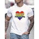 thumbnail image 1 of Playera Estampada de Caballero Manga Corta''Don't Hide Your Pride'' Print, Men's Graphic T-shirt, Casual Comfy s For Summer, Mens Clothing Tee For Adult, Men, Women, Teen, Teenager, Adolescent, Yout, 1 of 6