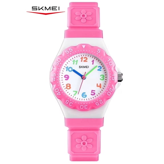 SKMEI Digital Watch, Waterproof Sport Watch , Birthday Gifts for 7-10-12-Year-Old, Pink