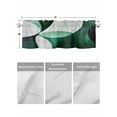 thumbnail image 4 of Valances for Windows Abstract Stitching Rod Pocket Cafe Window Treatments Valance Curtains for Kitchen Bathroom Laundry Basement Windows 60"x14", 4 of 9