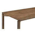 thumbnail image 4 of Rida Dining Table, Rich Dark Brown Hardwood, Rectangular 59 Inch Top, 4 of 6