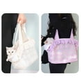 thumbnail image 4 of Small Dog Carrier Tote Bag for Travel Soft Shoulder Bag Large Capacity Go Out Bag Lovely Carriers Bag Travel Bag, 4 of 15