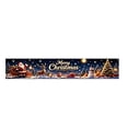 thumbnail image 2 of Christmas Yard Fence Banner Long Festive Decoration with Santa Reindeer for Outdoor Patio Railing Wall Holiday Decor, 2 of 9