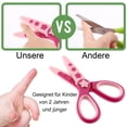 thumbnail image 2 of Tijeras de seguridad para manualidades para niños, 2 piezas de tijeras de papel con hoja de plástico, tijeras de manualidades para niños de 2 años en adelante, 2 opciones de estilos, 2 of 7