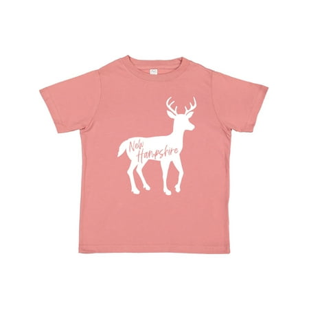 

Inktastic New Hampshire White Deer Silhouette Gift Toddler Boy or Toddler Girl T-Shirt