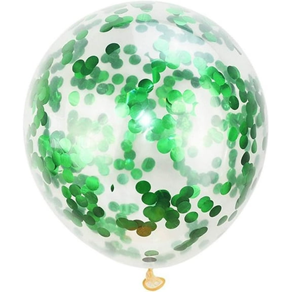 KIRIKOU 24 piezas juego de bolas de papel multicolor Globo de fiesta de látex de 12 pulgadas para decoración de fiesta, bodas, compromisos, novias, cumpleaños y ducha (verde)