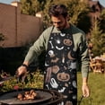 thumbnail image 3 of Vintage Halloween Pattern Apron-Garden Aprons for Women with Pockets-Cotton Linen Waterproof Kitchen Cooking Gardening Aprons Adjustable for Kitchen,Cooking,BBQ and Salon 33"x27", 3 of 7