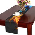thumbnail image 4 of MKHERT Blue Red Fiery Dragons Table Runner for Office Kitchen Dining Room Wedding Party 16x72 inch, 4 of 4