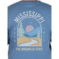 thumbnail image 3 of Unisex Mississippi State Graphic Tee, Triblend T-Shirt from Home Free, Sizes S-2XL, 3 of 5