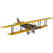 Authentic Models Classic Jenny JN-7H Barnstormer Model Airplane in Yellow and Blue