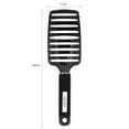 thumbnail image 2 of Abody Hairbrush Nylon Detangle Women Hair Scalp Massage Comb Paddle Hair Brush for Hairdressing Salon Black, 2 of 7