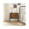 thumbnail image 3 of Lilola Home Jeremiah Wooden Rustic Brown Storage Cabinet Nightstand Side Table, 3 of 6