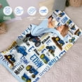 thumbnail image 4 of Personalized Toddler Nap Mat for Daycare Cot Bedding - Baby Kids Nap Mats & Pillow Blanket Preschool Kindergarten Children Sleeping Bag & Custom Name Easy Carry Blue Cars, 4 of 9