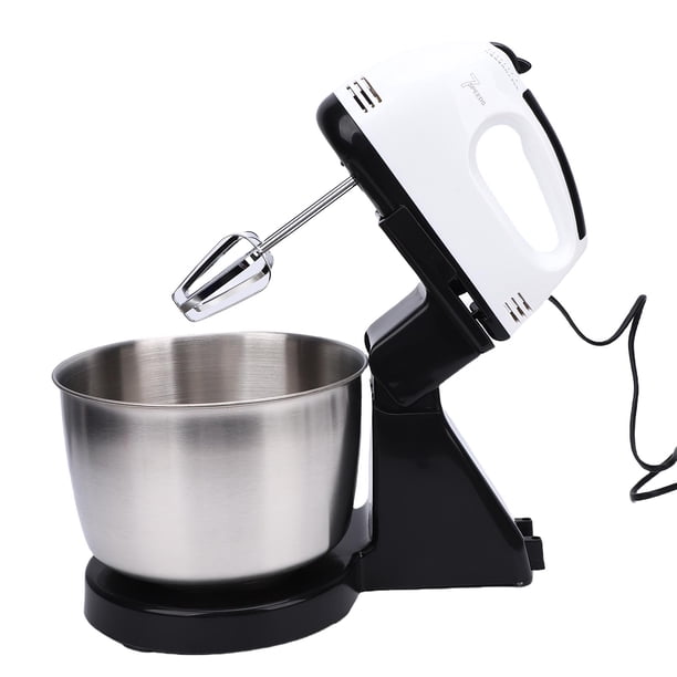 Batidora Batidora De Pie Batidora Eléctrica De Cocina Batidora De Alimentos Pequeña De 7 Velocidades Con Tazón De Acero Inoxidable Para Hornear Negro