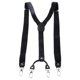 thumbnail image 2 of para hombre s giratorios Elástico Y trasero Heavy Duty 1" Belt Negro Hugo tirantes para hombre, 2 of 8