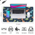 thumbnail image 5 of Long Mouse Pads for Desk,Colorful Dinosaur Pattern Desk Mats on Top Of Desks, Desk Mouse Pad Extra Large with 3mm Non-Slip Base and Stitched Edge for Gaming,Office,Work,Home 31.5"x15.7", 5 of 6