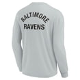 thumbnail image 3 of Unisex Fanatics Gray Baltimore Ravens Elements Super Soft Long Sleeve T-Shirt, 3 of 3