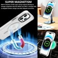 thumbnail image 3 of Magnetic Case for iPhone 15 Pro Phone Case Compatible with MagSafe Shockproof Protection Slim Translucent Matte Cover for iPhone 15 Pro 6.1" - White, 3 of 12